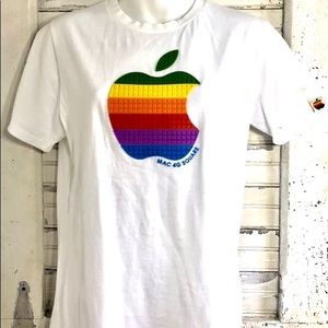 MAC 4G SQUARE NES KOREA WHITE T-SHIRT 3D Apple